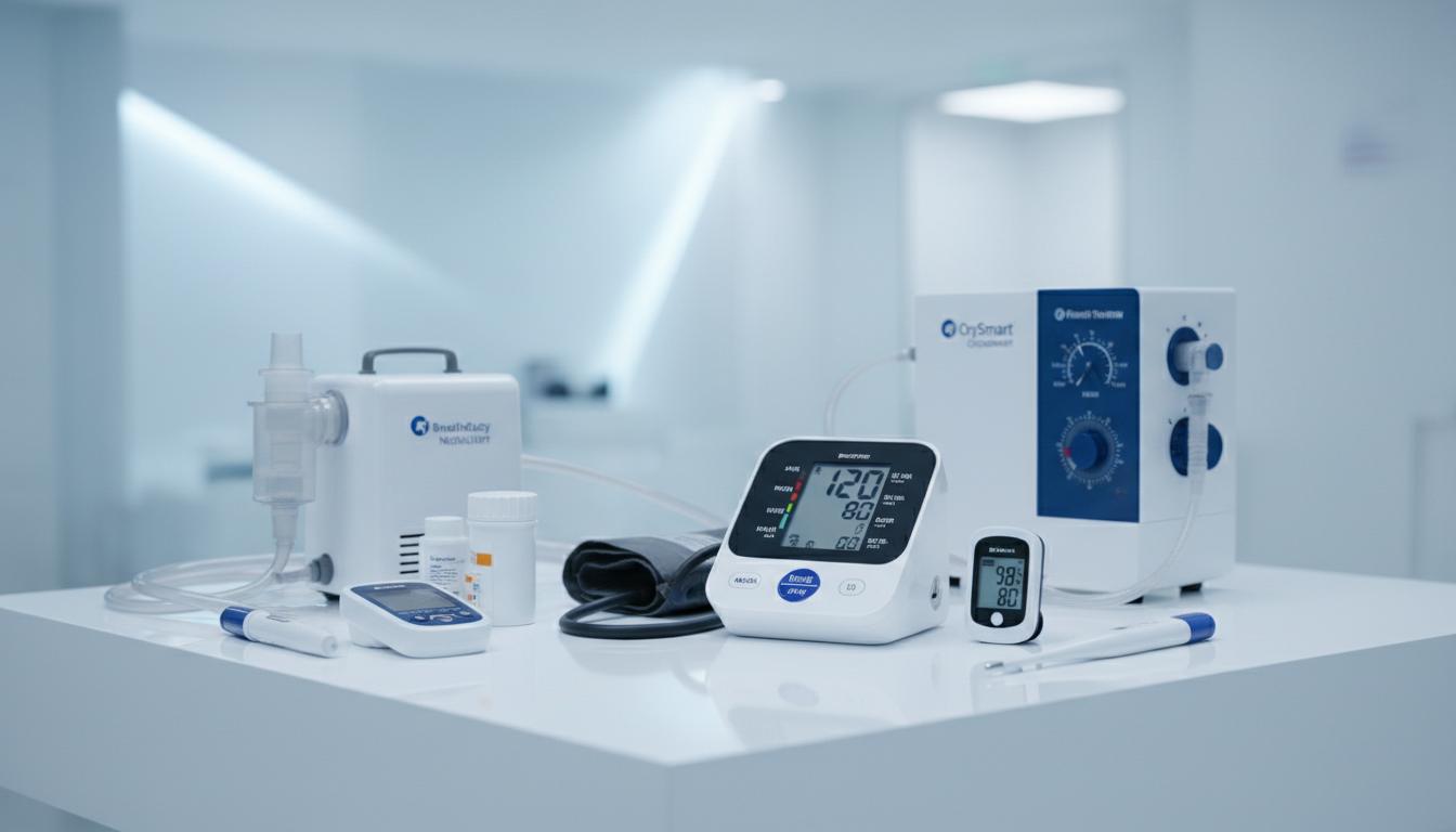 Medical devices - blood pressure monitor, nebulizer, glucometer