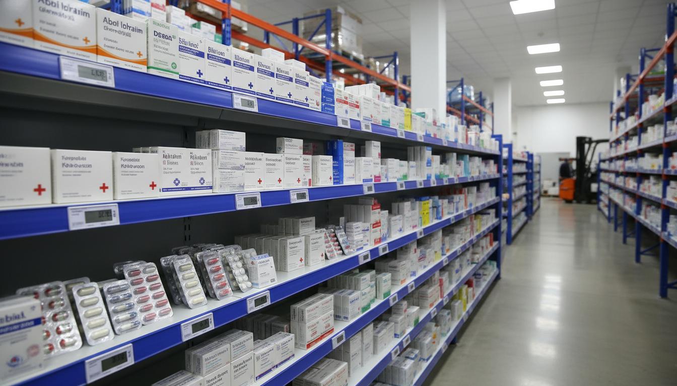 Pharmaceutical products - medicine boxes, tablets, and vials